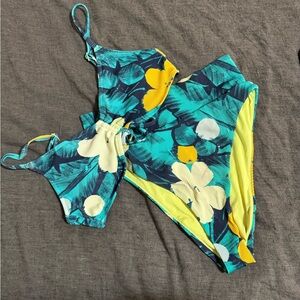 aerie floral bikini